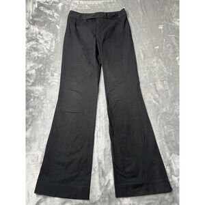 Dana Buchman Dress Pants Women Size 2 Petite Black Flare Work Formal